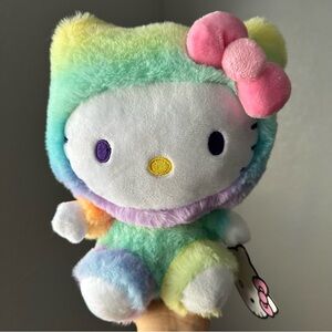 9” Hello Kitty Plush Rainbow Sherbet NWT